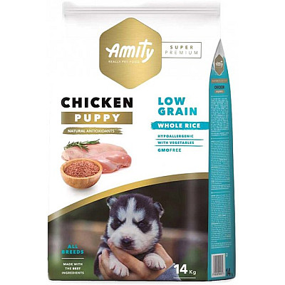 Сухий корм Amity Super Premium Puppy з куркою для цуценят усіх порід