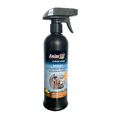 AnimAll cleane home Спрей-ликвидатор запахов и биологических пятен, корица с апельсином