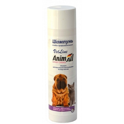 Шампунь AnimAll VetLine з хлоргексидином та кетоконазолом