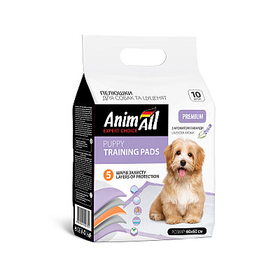 Пелюшки  AnimAll 60х60 см з  ароматом лаванди
