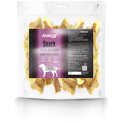 Кролики уши с курицей для собак AnimAll Snack 