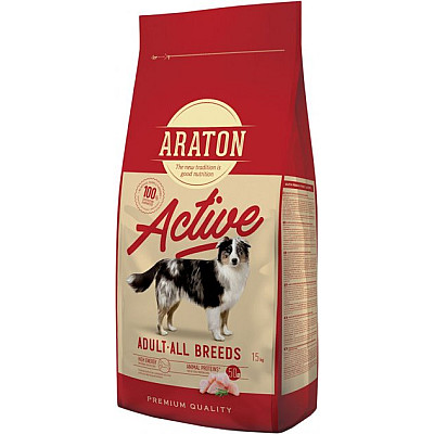 Полноценный сухой корм для взрослых активных собак ARATON ACTIVE All Breeds