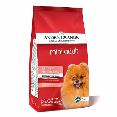 Сухий корм для дорослих собак дрібних порід Arden Grange Adult Dog Chicken and Rice з куркою та рисом