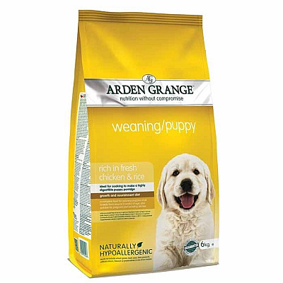 Сухий корм для цуценят і годуючих сук Arden Grange Weaning Puppy Chicken and Rice з куркою та рисом
