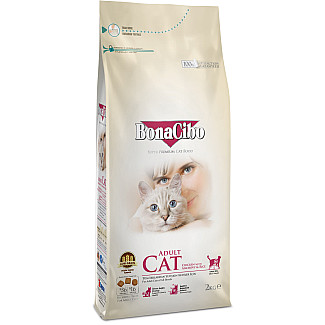 Сухий корм для дорослих котів всіх порід BonaCibo Adult Cat з м`ясом курки, анчоусами та рисом, 2 кг