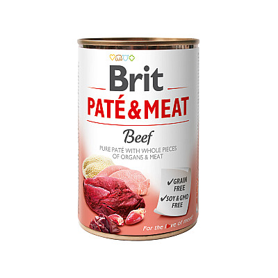 Brit Pate and Meat вологий корм із яловичиною для собак