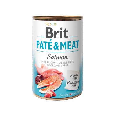 Brit Pate & Meat влажный корм с лососем