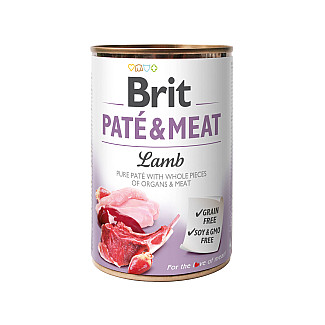 Brit Pate and Meat вологий корм з ягнятком, 400 г