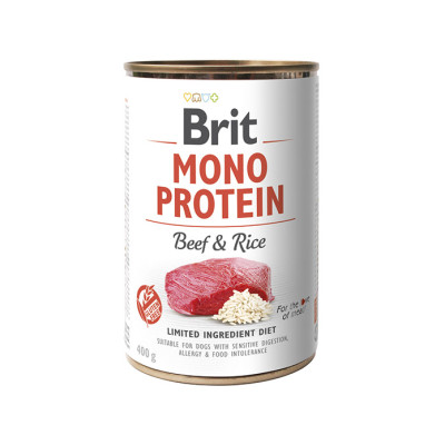 Brit Mono Protein Dog з яловичиною та темним рисом