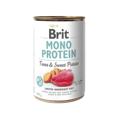 Brit Mono Protein Dog с тунцом и бататом