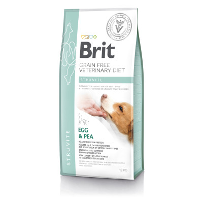 Сухой корм для взрослых собак при мочекаменной болезни Brit VetDiets Struvite с яйцом, индейкой, горохом и гречкой
