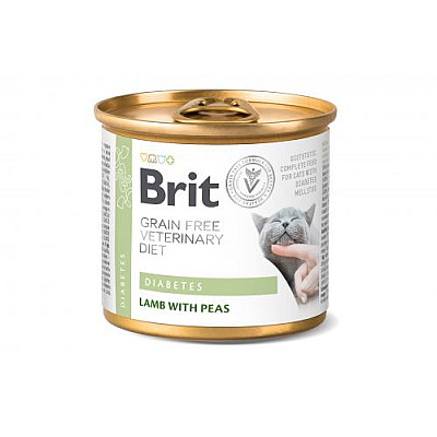 Корм Brit VetDiets консервований для котів при цукровому діабеті Бріт Вет Даєтс Кет Діабетс