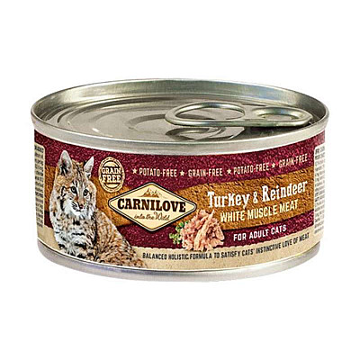 Carnilove Turkey & Reindeer for Adult Cats - Вологий корм з індичкою і олениною для дорослих котів
