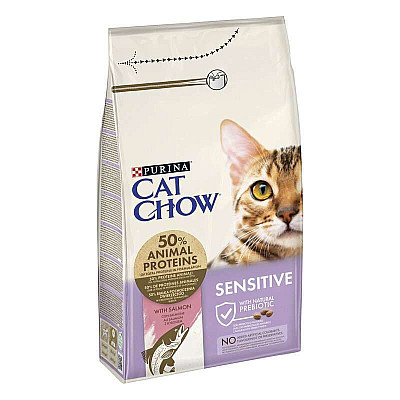 Сухий корм Purina Cat Chow Sensitive для котів з чутливим травленням