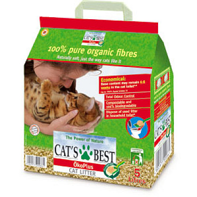 Cat's Best eko plus древесный наполнитель
