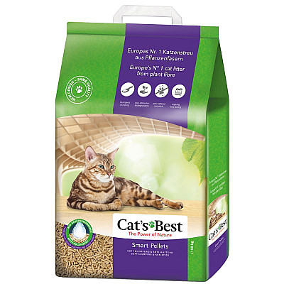 Cat's Best Smart Pellets древесный наполнитель
