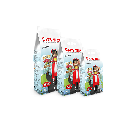 Cat`s Way наповнювач бентонітовий для котячого туалету 5 кг
