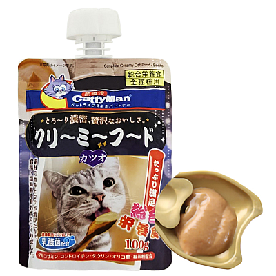 CattyMan Complete Creamy Food Bonito КЕТТІМЕН КРЕМ-СУП З МАКРЕЛІЮ рідкий корм для котів