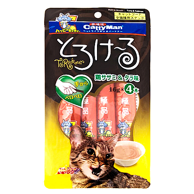 CattyMan Tuna&Salmon КЕТТИМЕН СМАЧНІ ТУНЕЦЬ ЛОСОСЬ рідкі ласощі для котів