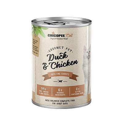 Консерви для котів Chicopee Cat Adult Gourmet pot Duck Chicken