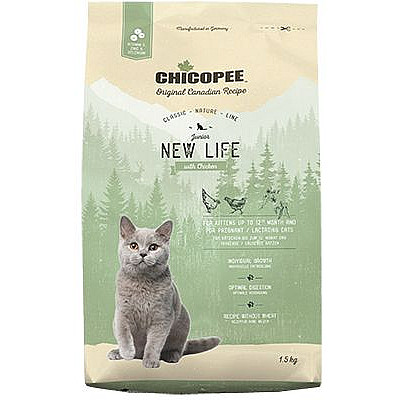 Сухий корм для кошенят Chicopee Classic Nature Line JUNIOR New Life Chicken