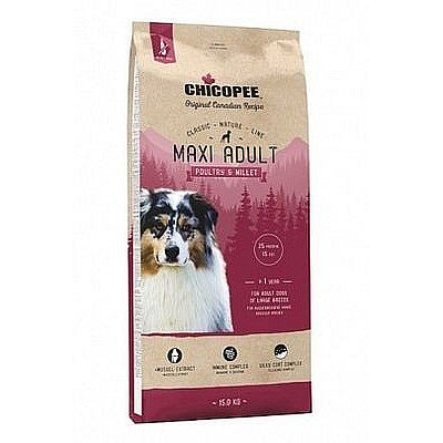 Сухий корм для собак Chicopee Classic Nature Line Maxi Adult Poultry Millet