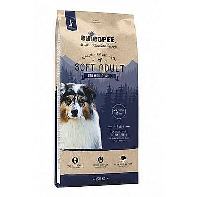 Сухий корм для собак Chicopee Classic Nature Line Adult Soft Salmon Rice