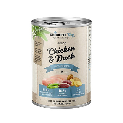 Консерви для собак Chicopee Dog Junior Pure Chicken Duck