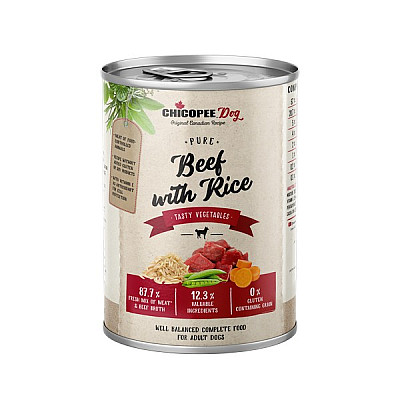 Консерви для собак Chicopee Dog Adult Pure Beef Rice