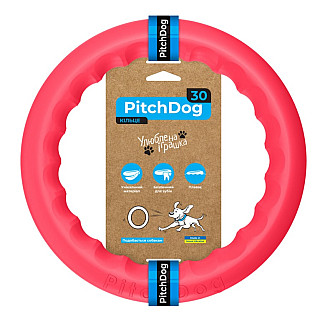 Кільце для апортировки PitchDog 30, рожевий, діаметр 28 см