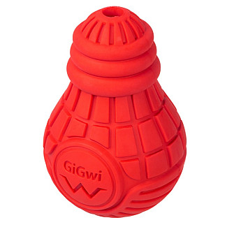 Іграшка для собак GiGwi Bulb Rubber Лампочка гумова червона, M