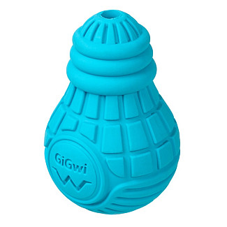 Іграшка для собак GiGwi Bulb Rubber Лампочка гумова блакитна, S