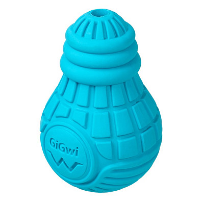 Іграшка для собак GiGwi Bulb Rubber Лампочка гумова блакитна