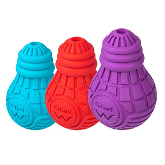 Іграшка для собак GiGwi Bulb Rubber Лампочка гумова червона, M