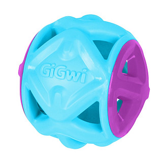 Іграшка для собак М'яч GiGwi Basic EDGE гума блакитний, 9 см
