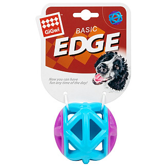 Іграшка для собак М'яч GiGwi Basic EDGE гума блакитний, 9 см