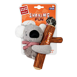 Іграшка для собак GiGwi Shaking Fun Коала з великою пищалкою текстиль плюш, 22 см