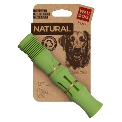 Іграшка для собак WAUDOG Fun Natural Палиця біорозкладна гума зелена