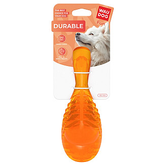 Іграшка для собак WAUDOG Fun Durable Гомілка термопластична гума помаранчевий, 190 мм
