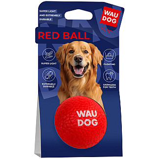Іграшка для собак WAUDOG Fun Red Ball спінений термопластичний поліуретан, 70 мм