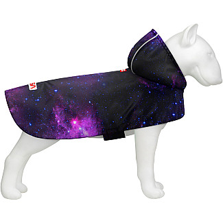 Дощовик-накидка з капюшоном для собак WAUDOG Clothes малюнок "NASA21", M