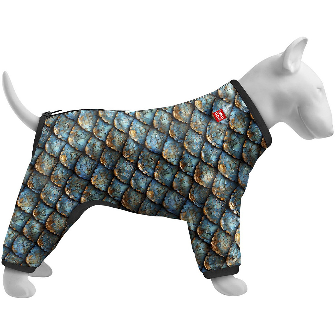 Вітровка для собак WAUDOG Clothes малюнок "Луска", L50