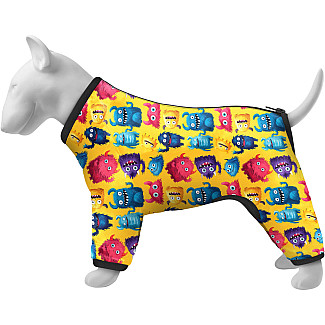 Вітровка для собак WAUDOG Clothes малюнок "Мохнаті монстри", L55