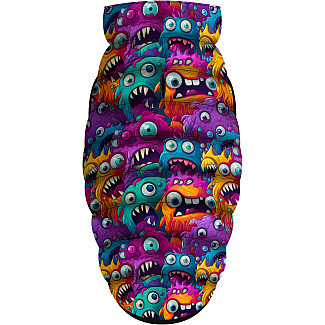 Курточка для собак WAUDOG Clothes, малюнок "Зубасті монстри", L55