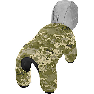 Комбінезон для собак WAUDOG Clothes малюнок "Мілітарі", XS30
