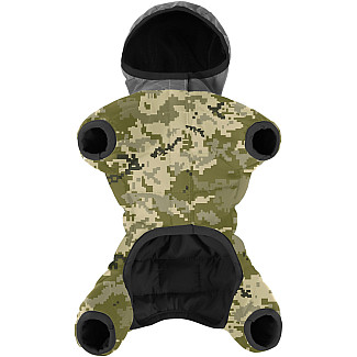 Комбінезон для собак WAUDOG Clothes малюнок "Мілітарі", XS30