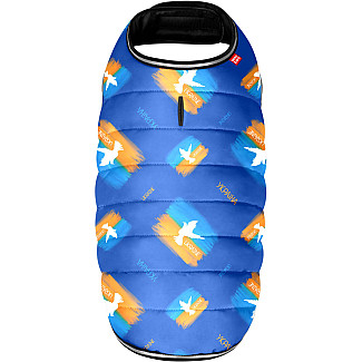 Куртка-накидка для собак WAUDOG Clothes малюнок "Прапор", M