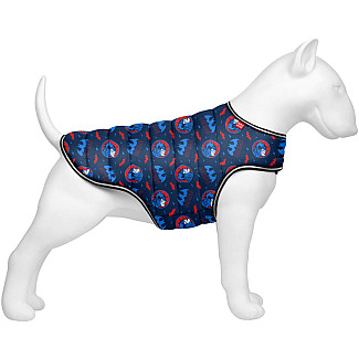 Курточка для собак WAUDOG Clothes малюнок "Бетмен блакитно-червоний", S