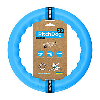 Кольцо для апортировки PitchDog 30, голубая, диаметр 28 см
