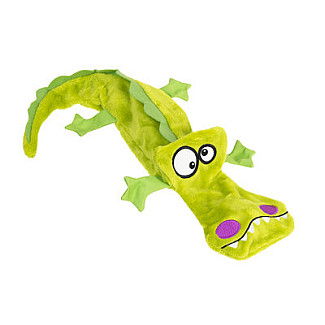 Іграшка для собак Крокодил з 4-ма пищалками GiGwi Plush Friendz, плюш 38 см